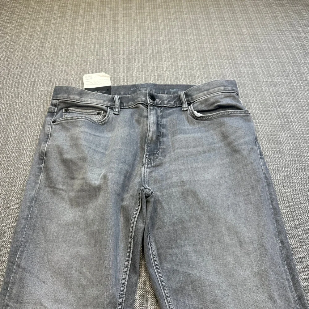 New Banana Republic Traveler Slim Fit‎ Jeans 36x30 Mid Rise Grey Denim Stretch